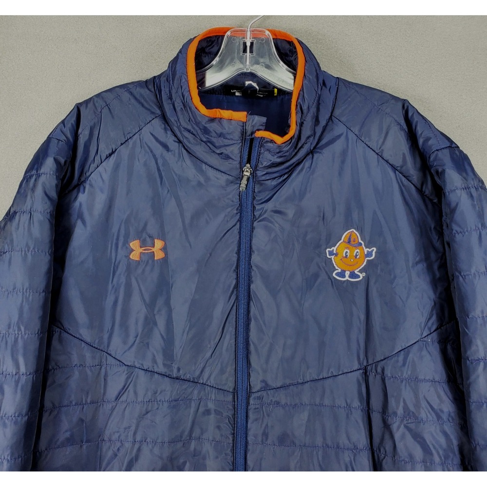 Under Armour Puffer Jacket XL Syracuse Orange NCAA Cold Gear College Football